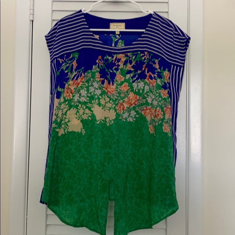 Anthropologie Moulinette Soeurs Floral Silk Shirt